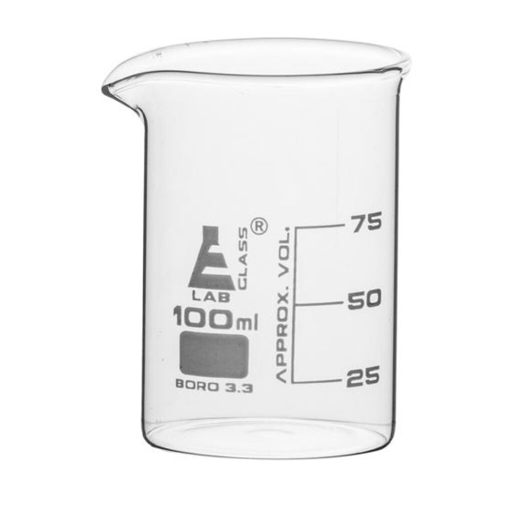 VASO DE PRECIPITACION VIDRIO 100ML – La Casa del Esparadrapo